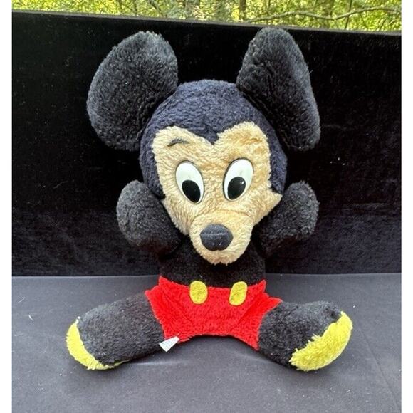 Vintage 1950’s Walt Disney Productions Mickey Mouse Plush Stuffed RARE - Picture 1 of 9